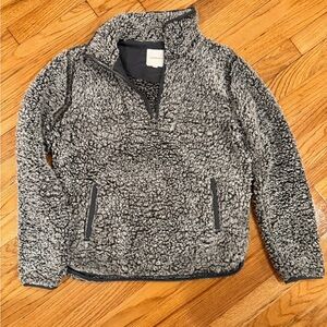 Thread & Supply Gray Sherpa Pullover XS